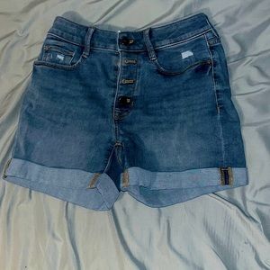 Cute blue short shorts